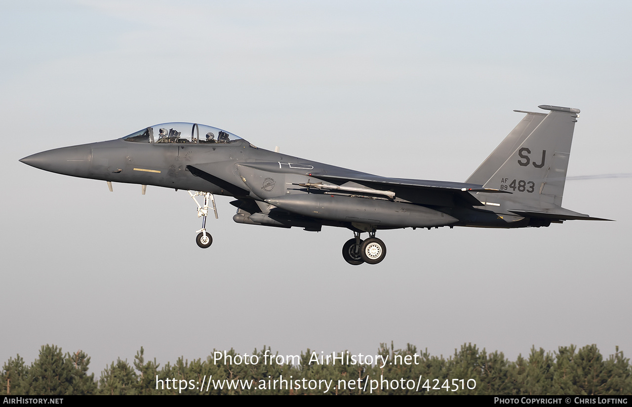 Aircraft Photo of 89-0483 | Boeing F-15E Strike Eagle | USA - Air Force | AirHistory.net #424510