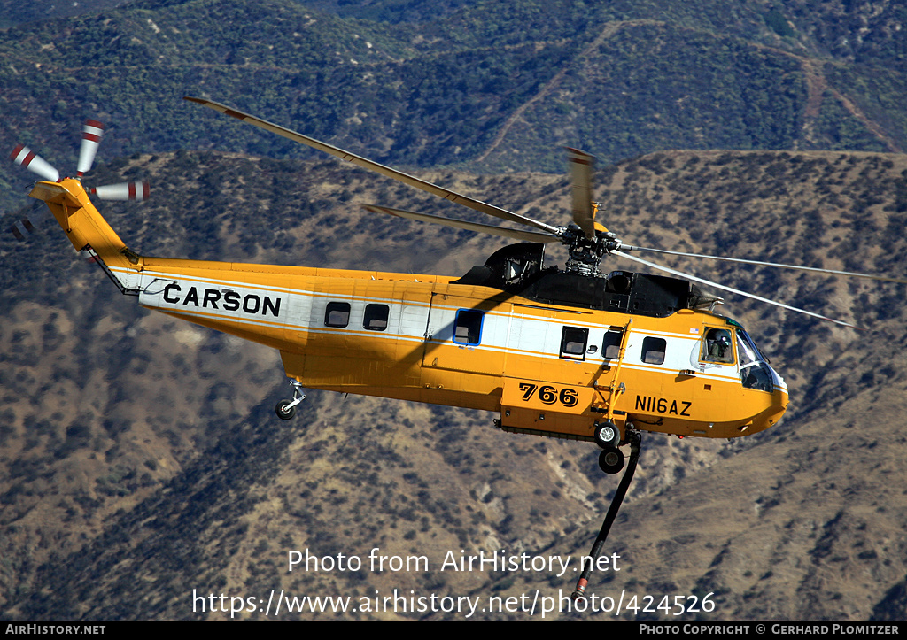 Aircraft Photo of N116AZ | Sikorsky S-61N Shortsky | Carson Helicopters | AirHistory.net #424526