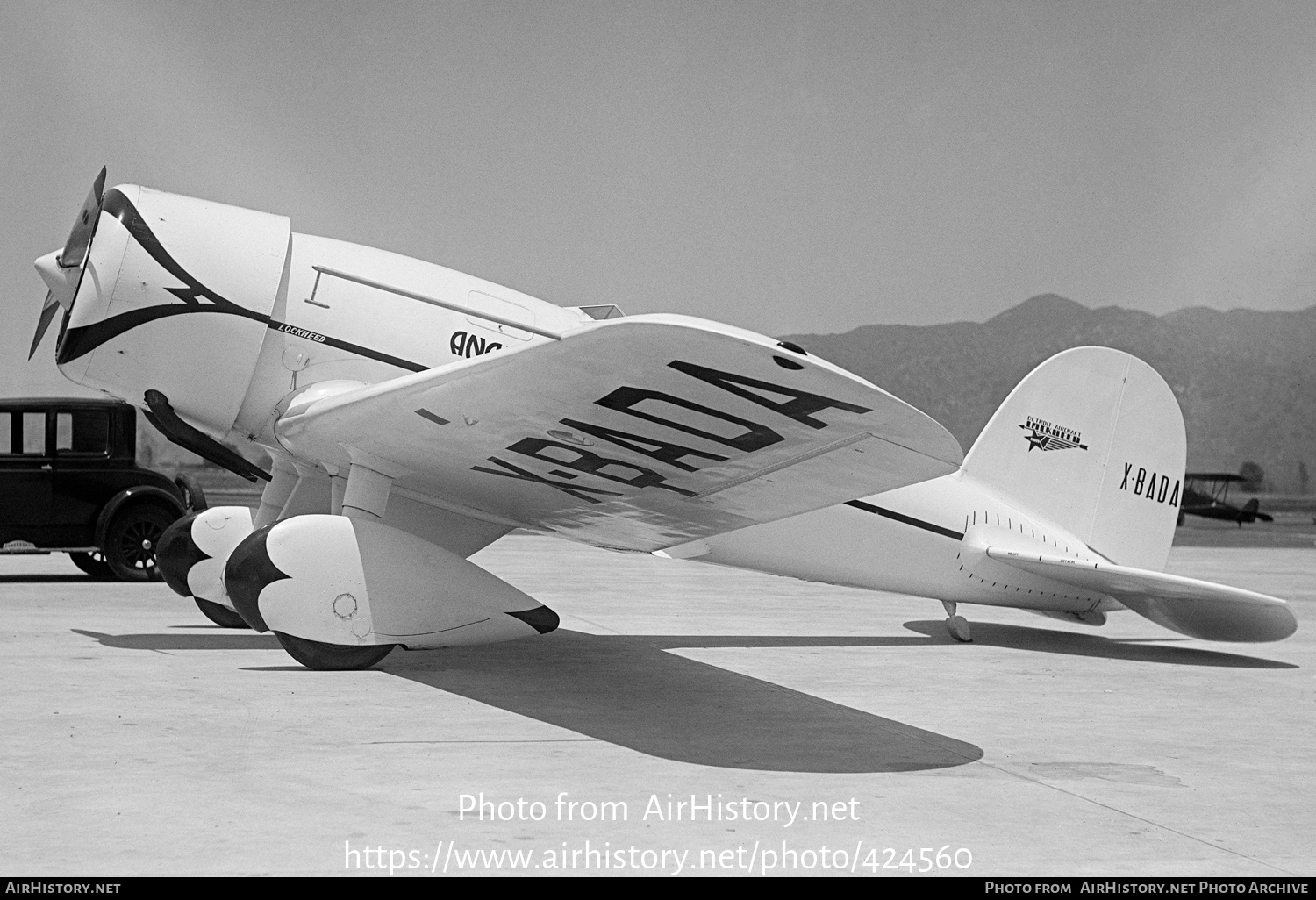 Aircraft Photo of X-BADA | Lockheed 8 Sirius | AirHistory.net #424560