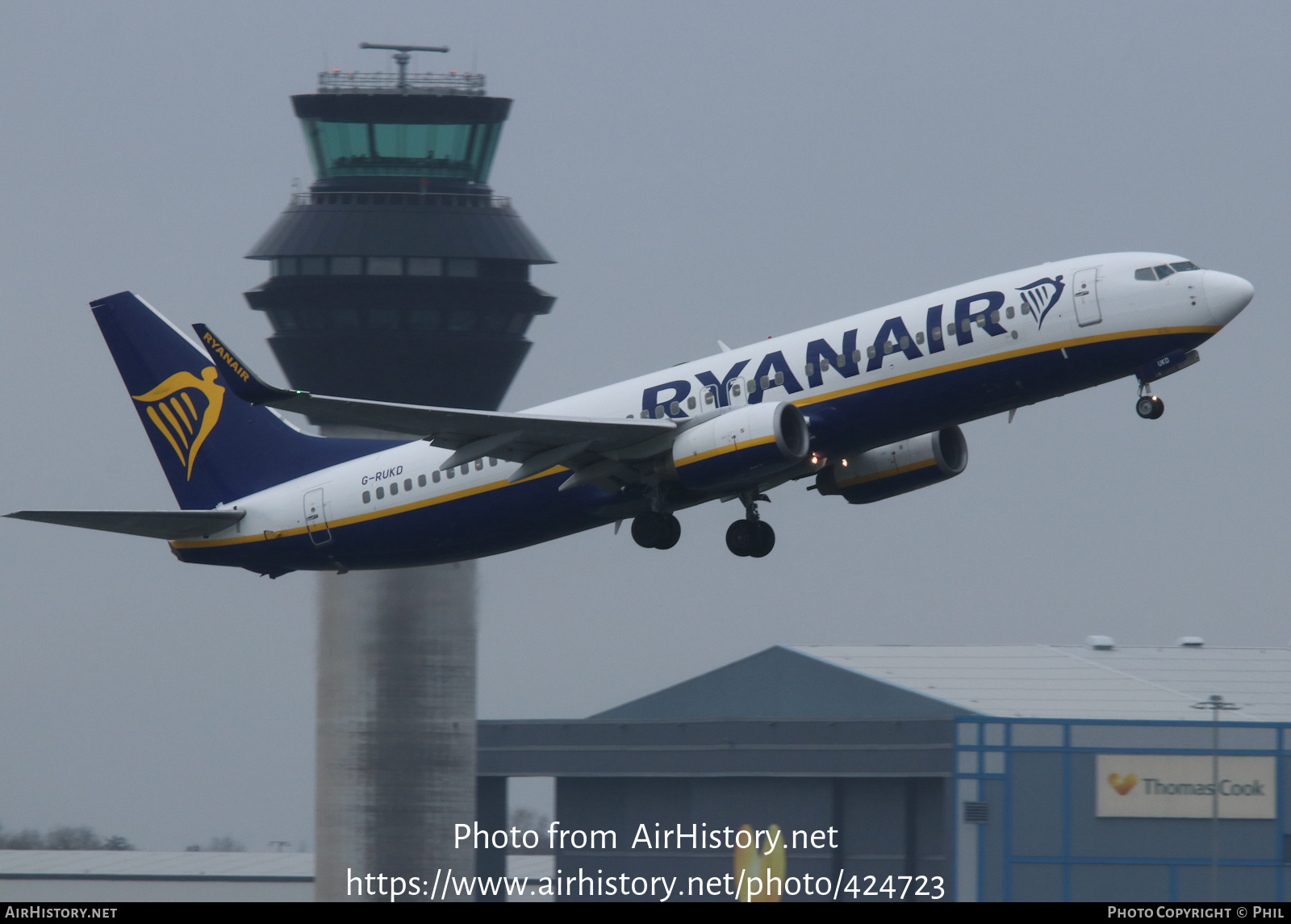 Aircraft Photo of G-RUKD | Boeing 737-8AS | Ryanair | AirHistory.net #424723