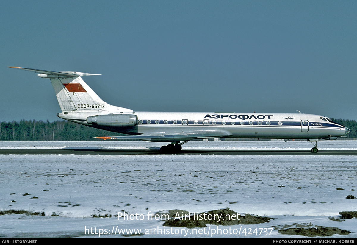 Aircraft Photo of CCCP-65717 | Tupolev Tu-134A-3 | Aeroflot | AirHistory.net #424737