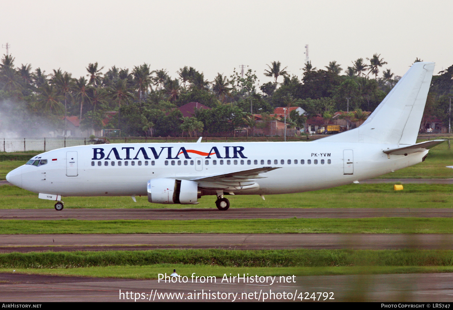 Aircraft Photo of PK-YVW | Boeing 737-3B7 | Batavia Air | AirHistory.net #424792