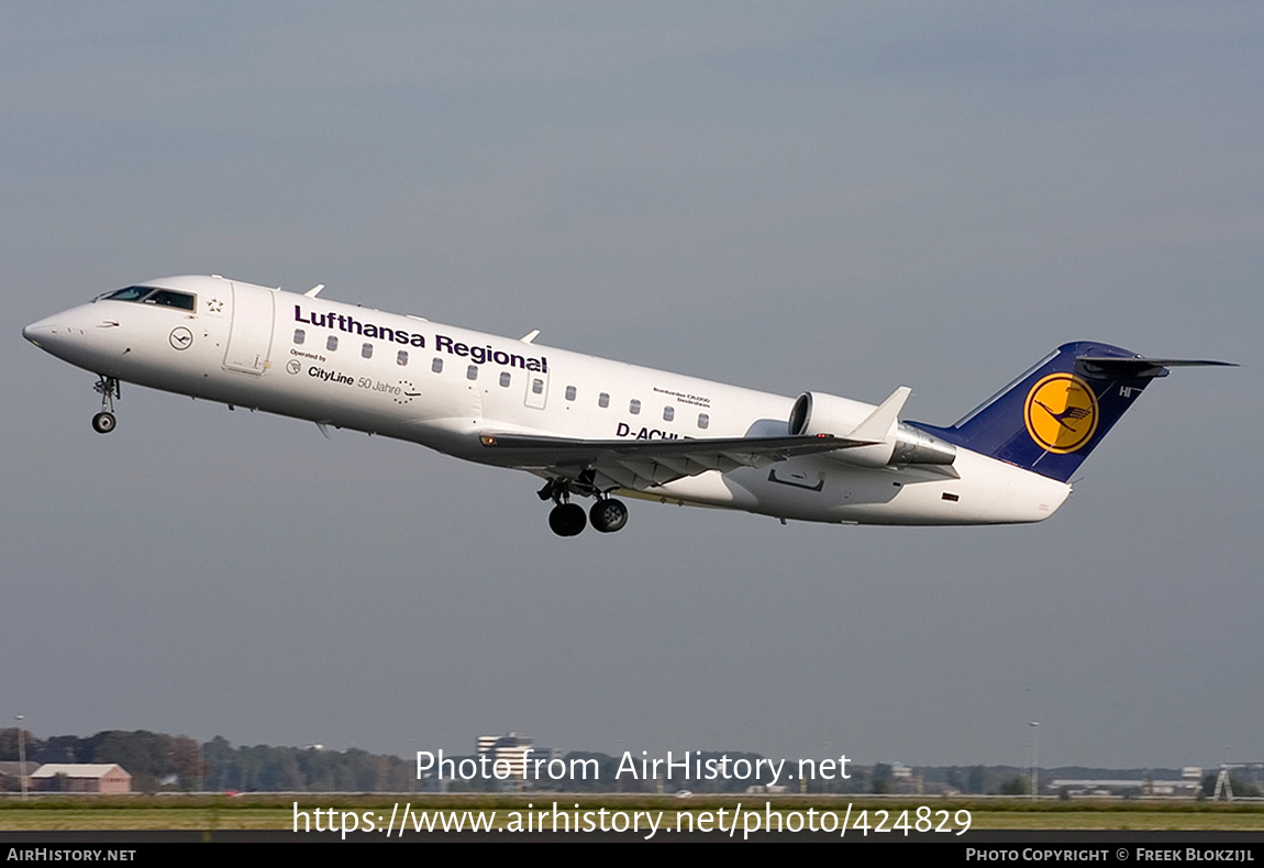 Aircraft Photo of D-ACHI | Bombardier CRJ-200LR (CL-600-2B19) | Lufthansa Regional | AirHistory.net #424829