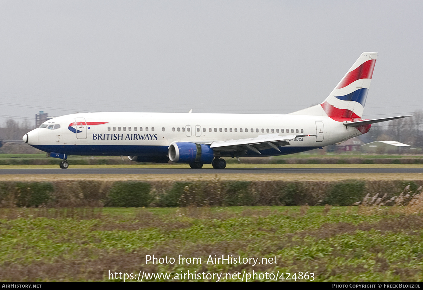 Aircraft Photo of G-DOCA | Boeing 737-436 | British Airways | AirHistory.net #424863