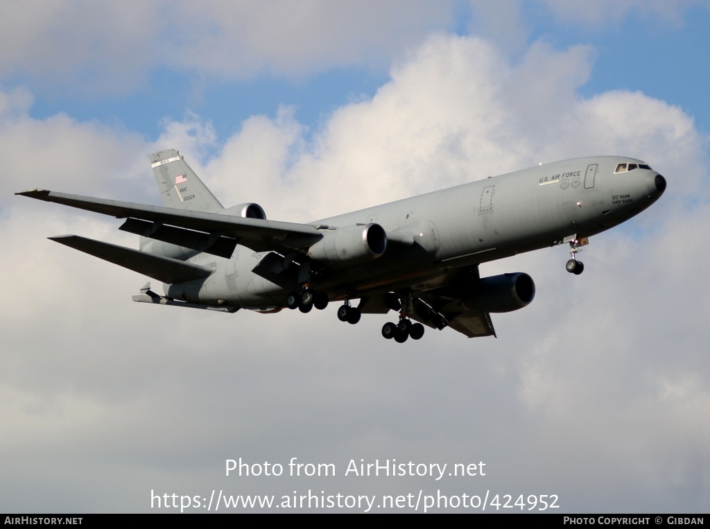 Aircraft Photo of 85-0029 / 50029 | McDonnell Douglas KC-10A Extender (DC-10-30CF) | USA - Air Force | AirHistory.net #424952