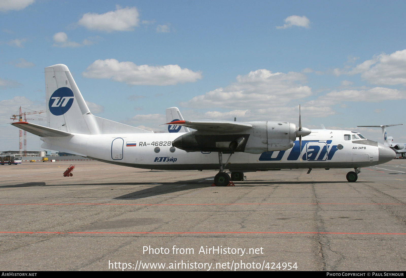 Aircraft Photo of RA-46828 | Antonov An-24RV | UTair | AirHistory.net #424954