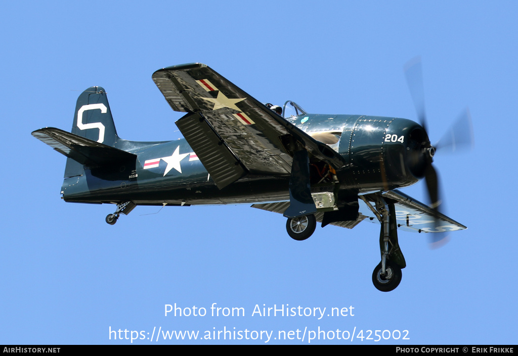 Aircraft Photo of N58204 / 95255 | Grumman F8F-1 Bearcat | USA - Navy | AirHistory.net #425002