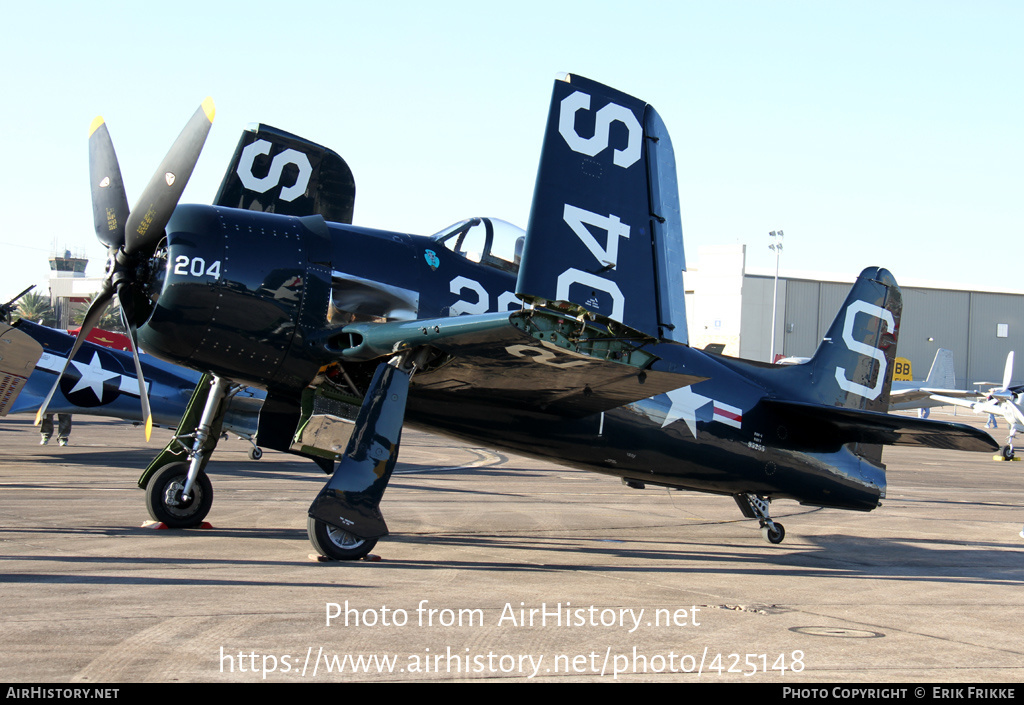 Aircraft Photo of N58204 / 95255 | Grumman F8F-1 Bearcat | USA - Navy | AirHistory.net #425148