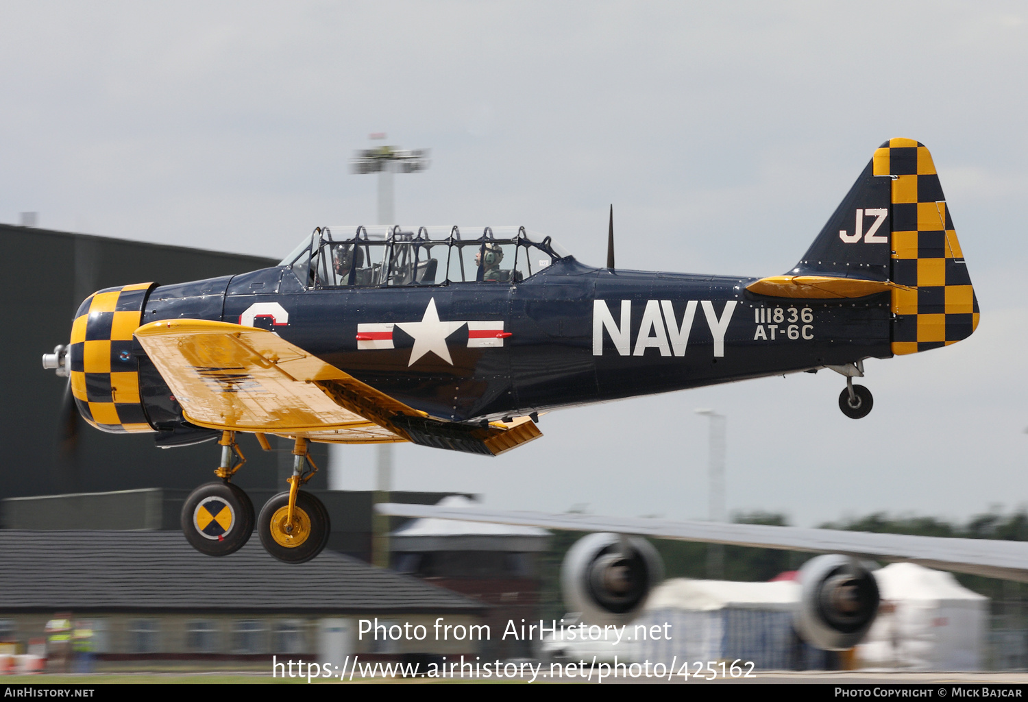 Aircraft Photo of G-TSIX / 111836 | North American AT-6C Harvard IIA | USA - Navy | AirHistory.net #425162