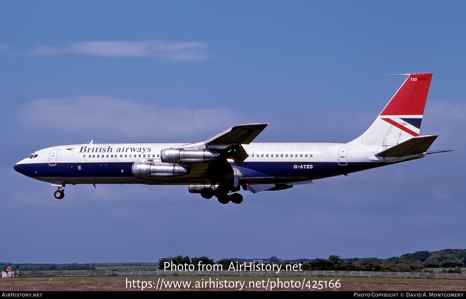 Aircraft Photo of G-ATZD | Boeing 707-365C | British Airways | AirHistory.net #425166