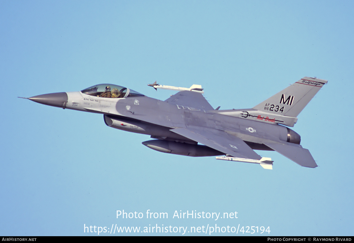 Aircraft Photo of 86-0234 / AF86-234 | General Dynamics F-16C Fighting Falcon | USA - Air Force | AirHistory.net #425194