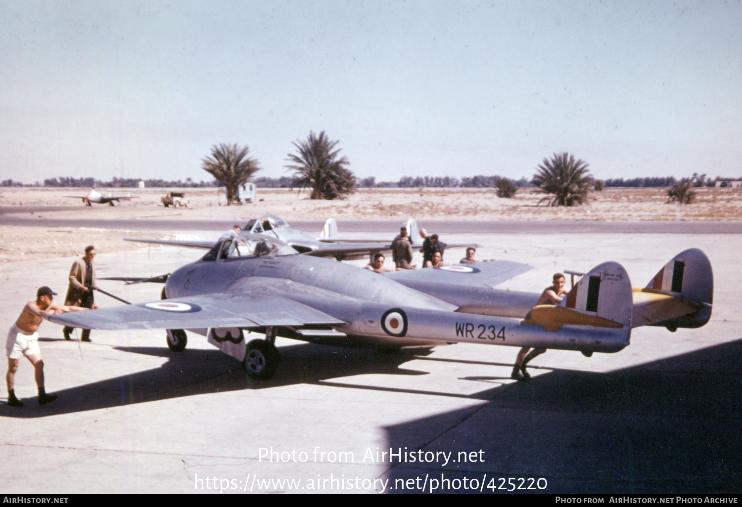 Aircraft Photo of WR234 | De Havilland D.H. 100 Vampire FB9 | New Zealand - Air Force | AirHistory.net #425220