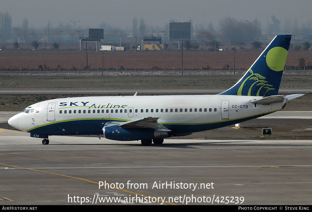 Aircraft Photo of CC-CTB | Boeing 737-2Q3/Adv | Sky Airline | AirHistory.net #425239