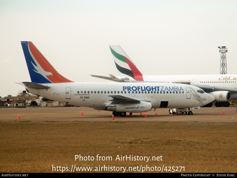 Aircraft Photo of ZS-SMD | Boeing 737-219 | Proflight Zambia | AirHistory.net #425271