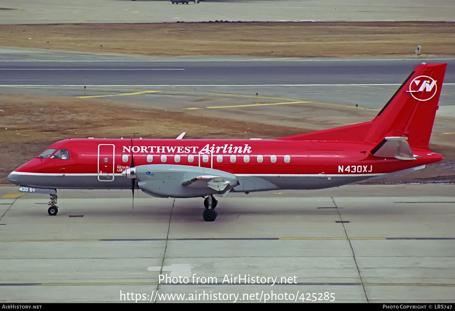 Aircraft Photo of N430XJ | Saab 340B/Plus | Northwest Airlink | AirHistory.net #425285