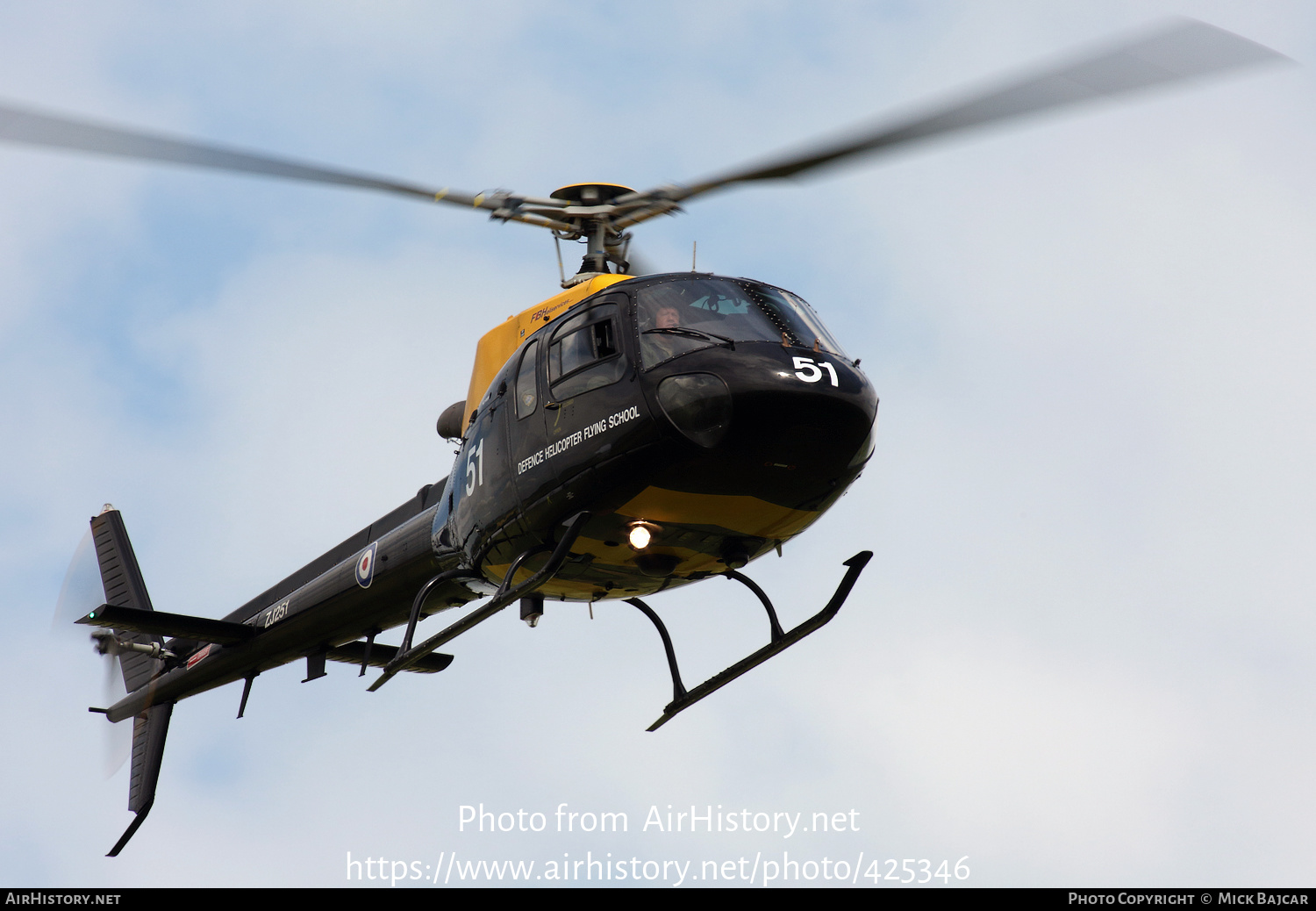 Aircraft Photo of ZJ251 | Eurocopter AS-350BB Squirrel HT2 | UK - Air Force | AirHistory.net #425346