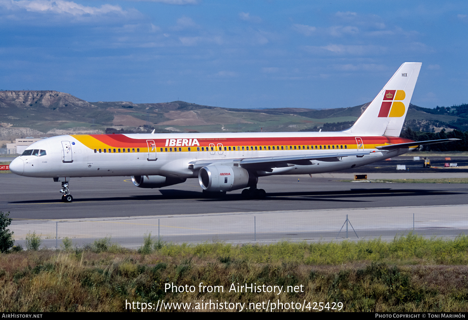 Aircraft Photo of EC-HIX | Boeing 757-256 | Iberia | AirHistory.net #425429