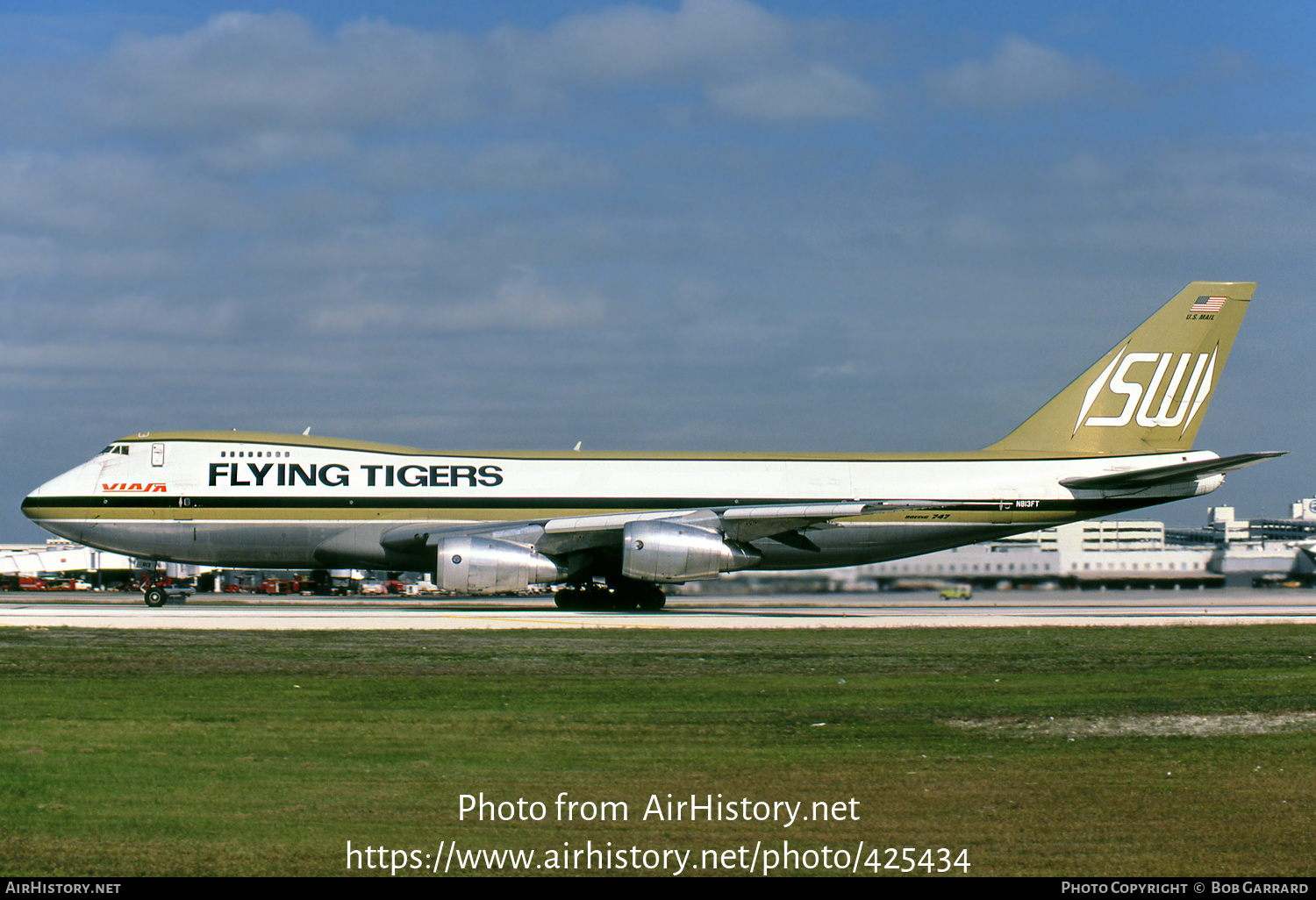 Aircraft Photo of N813FT | Boeing 747-245F/SCD | Flying Tigers | AirHistory.net #425434