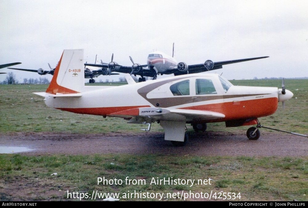 Aircraft Photo of G-ASUB, Mooney M-20E