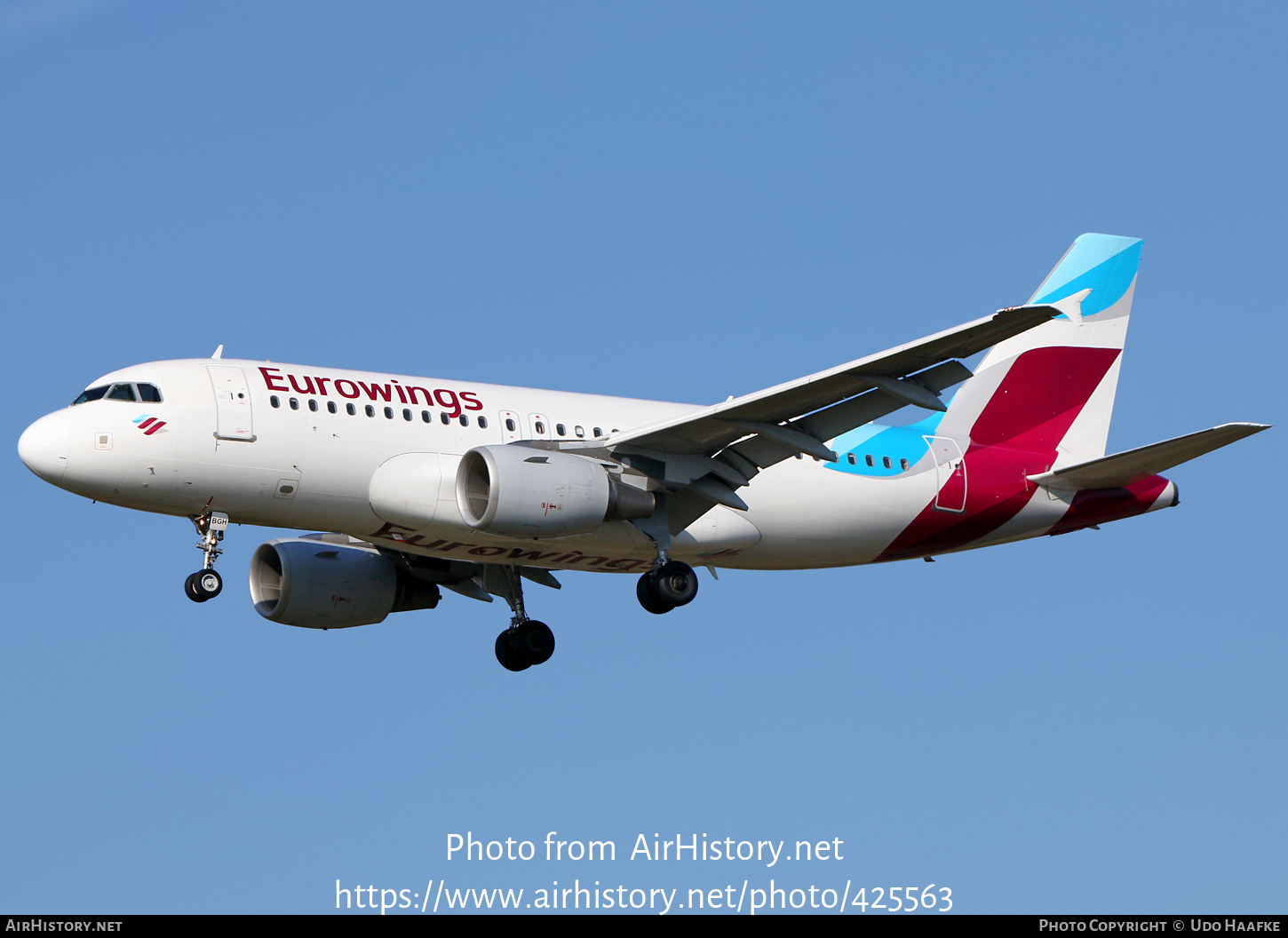 Aircraft Photo of D-ABGH | Airbus A319-112 | Eurowings | AirHistory.net #425563