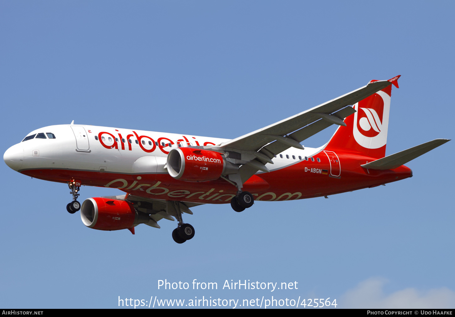 Aircraft Photo of D-ABGN | Airbus A319-112 | Air Berlin | AirHistory.net #425564