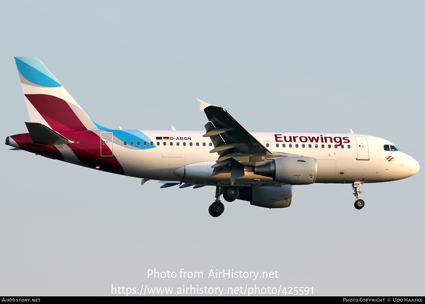 Aircraft Photo of D-ABGN | Airbus A319-112 | Eurowings | AirHistory.net #425591