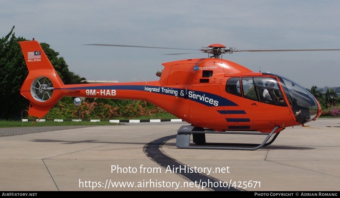 Aircraft Photo of 9M-HAB | Eurocopter EC-120B Colibri | Integrated Training & Services | AirHistory.net #425671