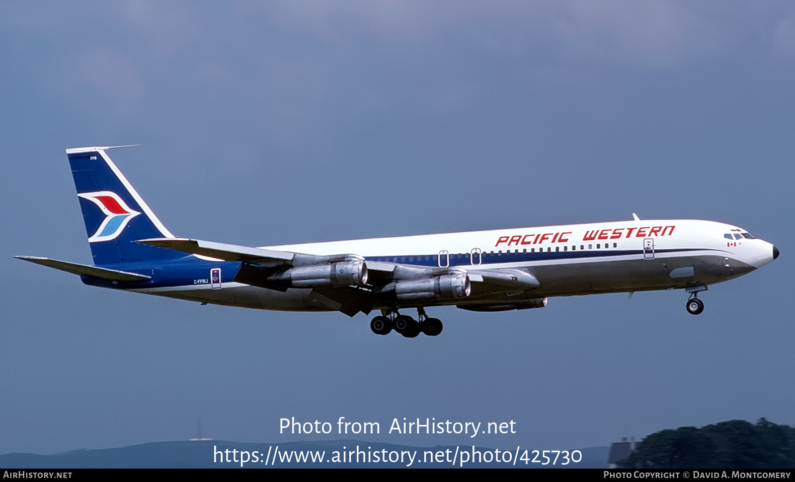 Aircraft Photo of C-FPWJ | Boeing 707-351C | Pacific Western Airlines | AirHistory.net #425730