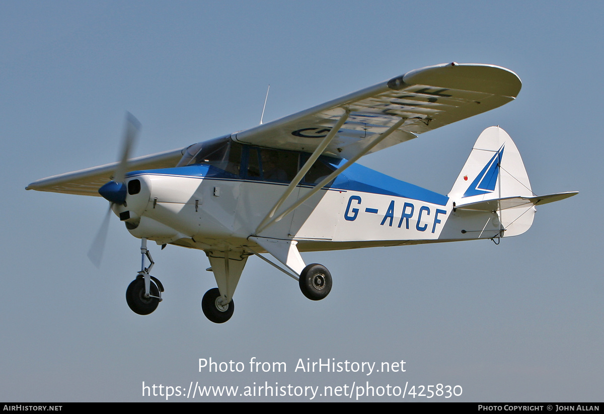 Aircraft Photo of G-ARCF | Piper PA-22-150 Tri-Pacer | AirHistory.net #425830