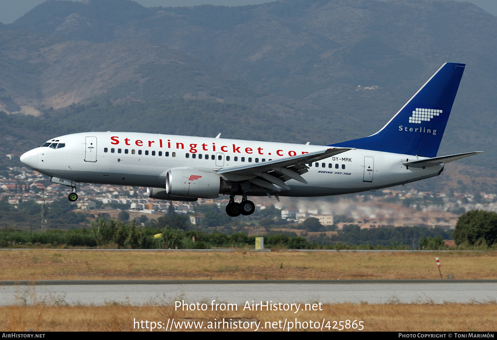 Aircraft Photo of OY-MRK | Boeing 737-7L9 | Sterling European Airlines | AirHistory.net #425865