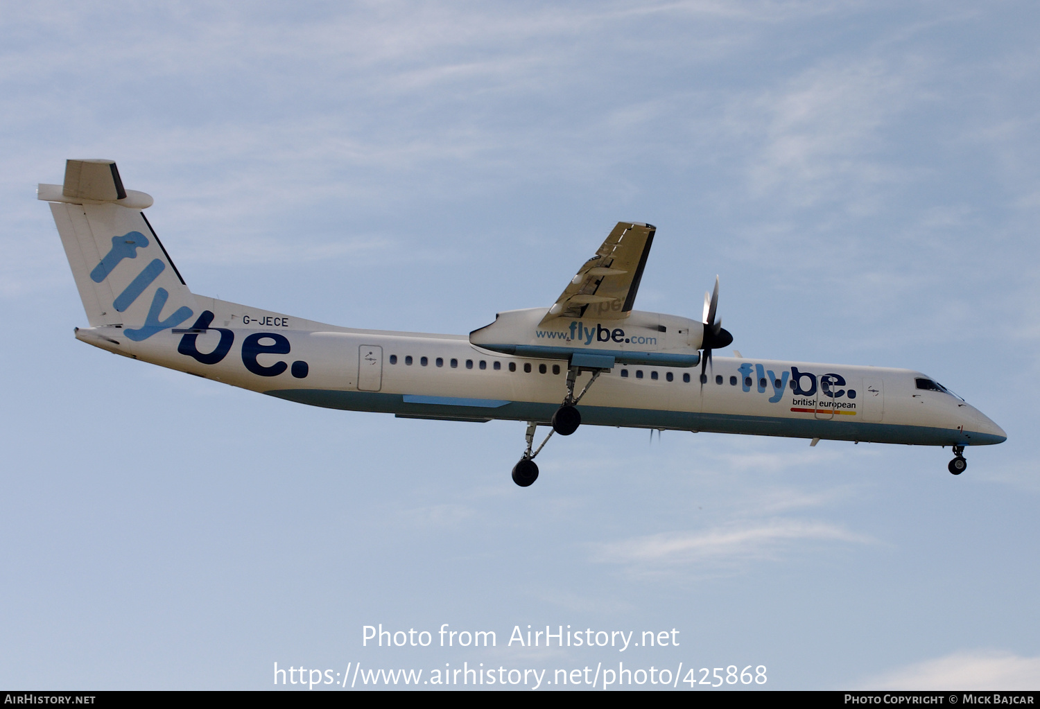 Aircraft Photo of G-JECE | Bombardier DHC-8-402 Dash 8 | Flybe - British European | AirHistory.net #425868