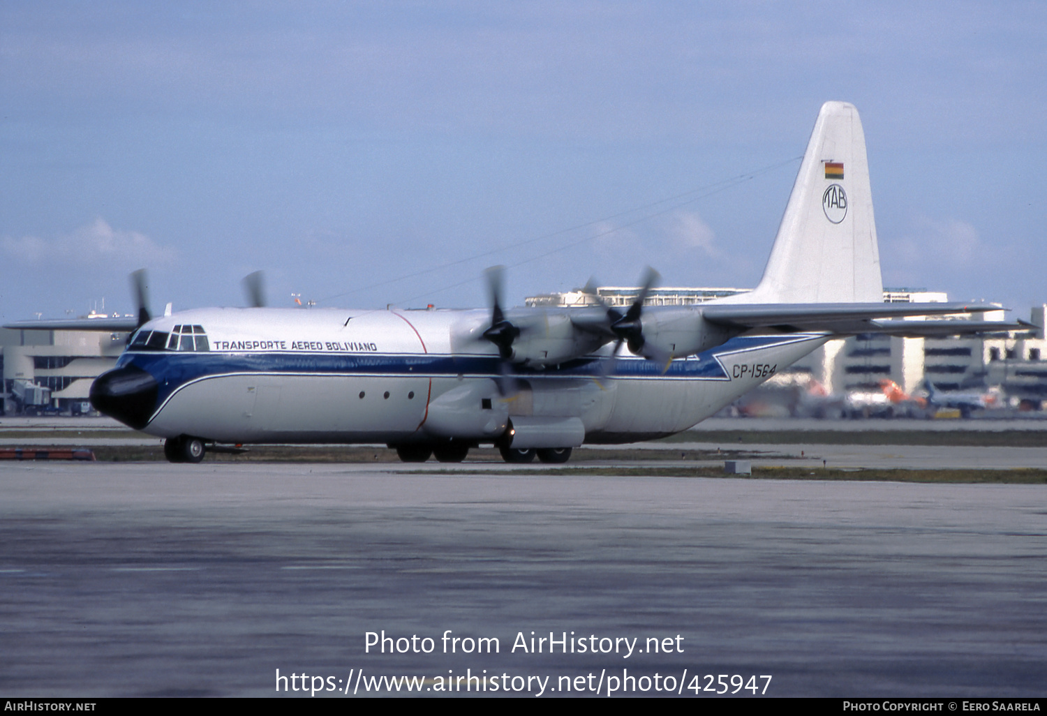 Aircraft Photo of CP-1564 | Lockheed L-100-30 Hercules (382G) | Transporte Aereo Boliviano | AirHistory.net #425947