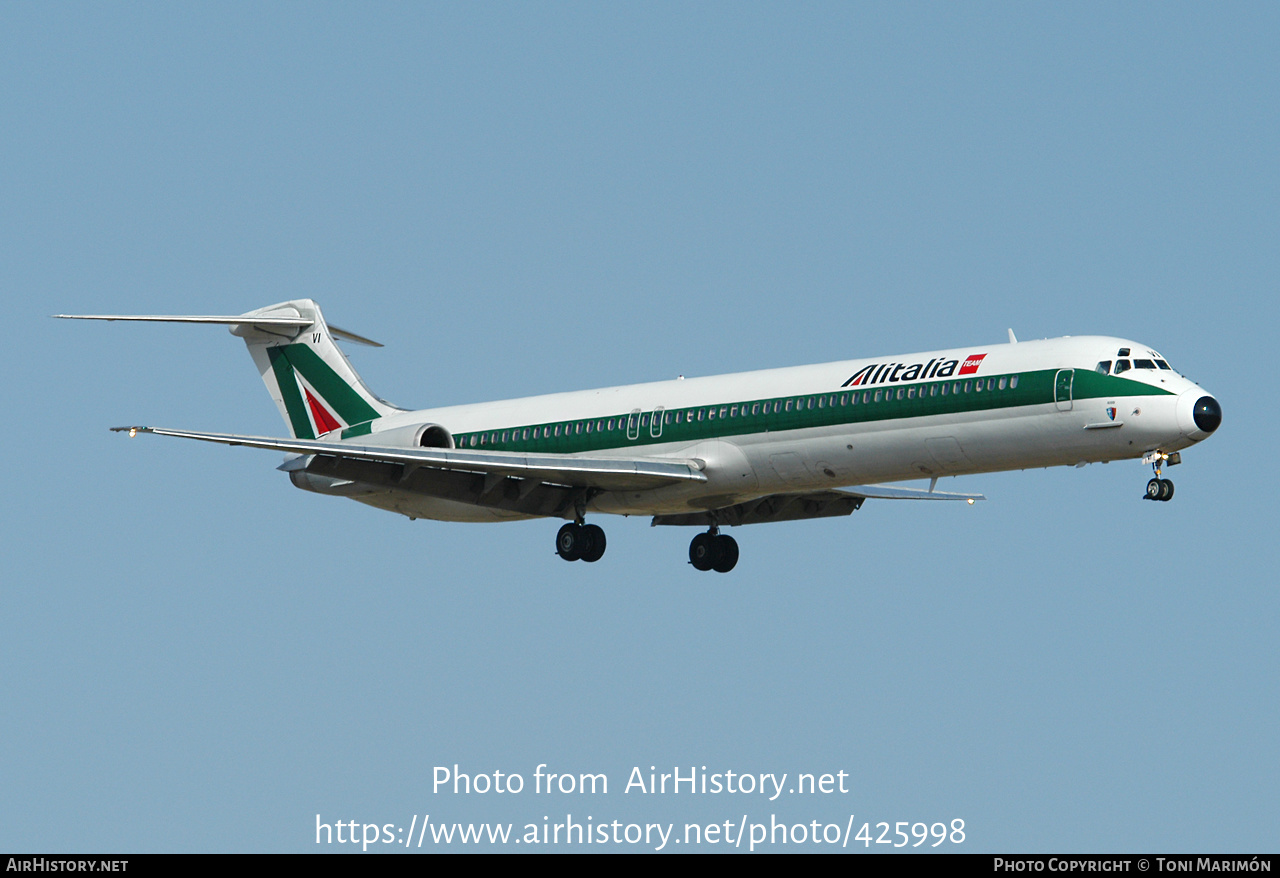 Aircraft Photo of I-DAVI | McDonnell Douglas MD-82 (DC-9-82) | Alitalia | AirHistory.net #425998