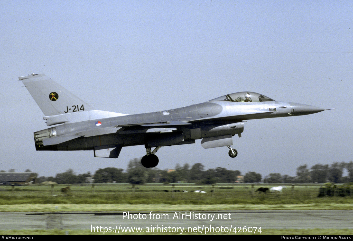 Aircraft Photo of J-214 | General Dynamics F-16A Fighting Falcon | Netherlands - Air Force | AirHistory.net #426074