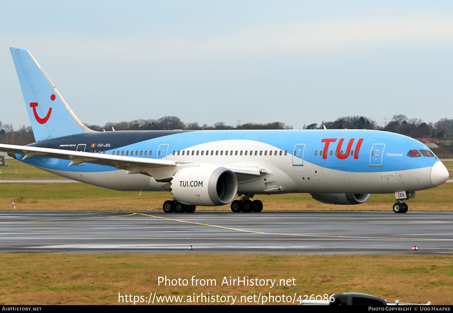 Aircraft Photo of OO-JDL | Boeing 787-8 Dreamliner | TUI | AirHistory.net #426086