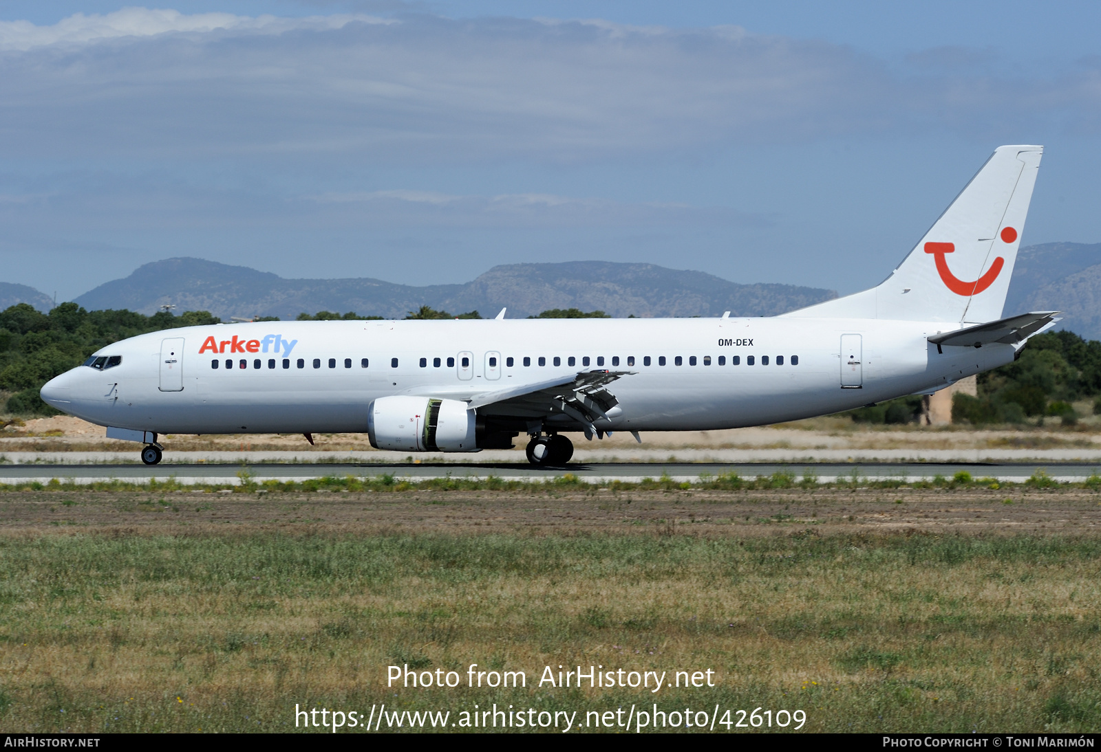 Aircraft Photo of OM-DEX | Boeing 737-46J | ArkeFly | AirHistory.net #426109