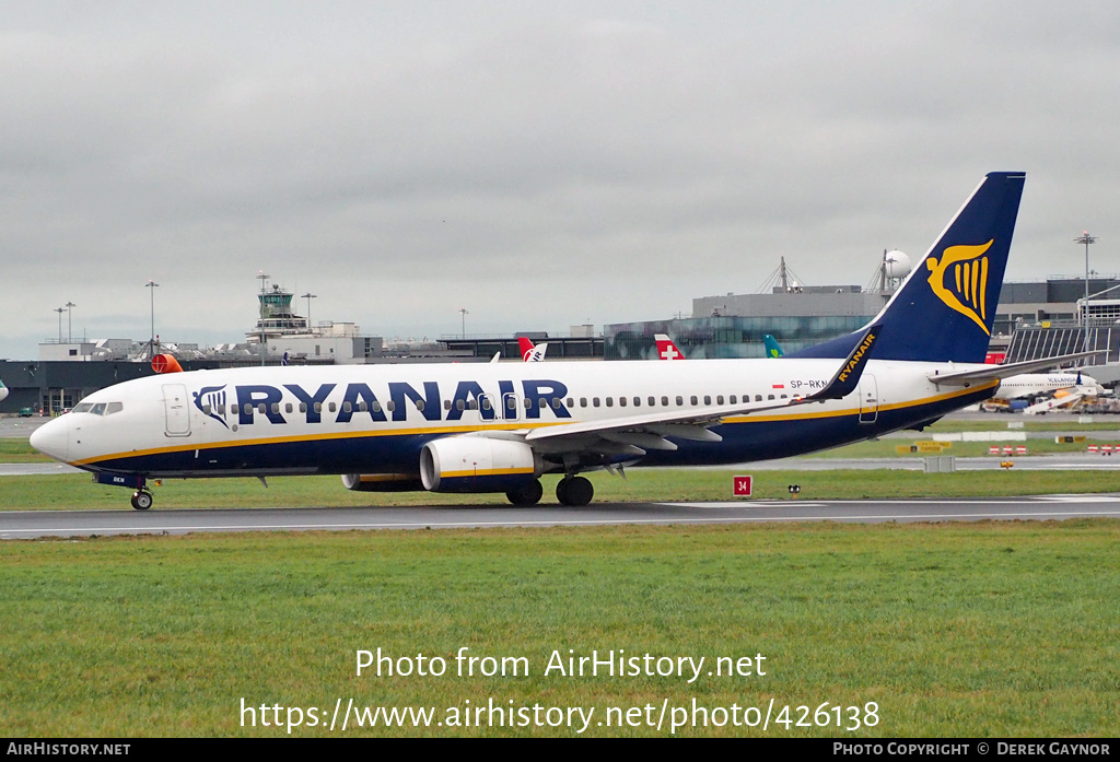 Aircraft Photo of SP-RKN | Boeing 737-8AS | Ryanair | AirHistory.net #426138