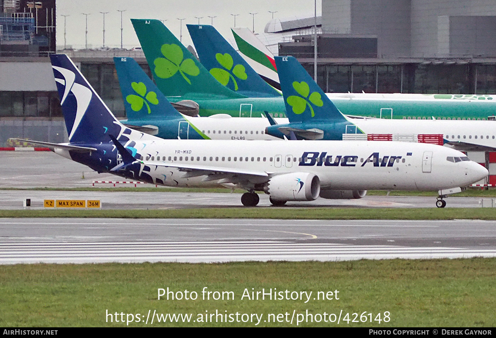 Aircraft Photo of YR-MXD | Boeing 737-8 Max 8 | Blue Air | AirHistory.net #426148