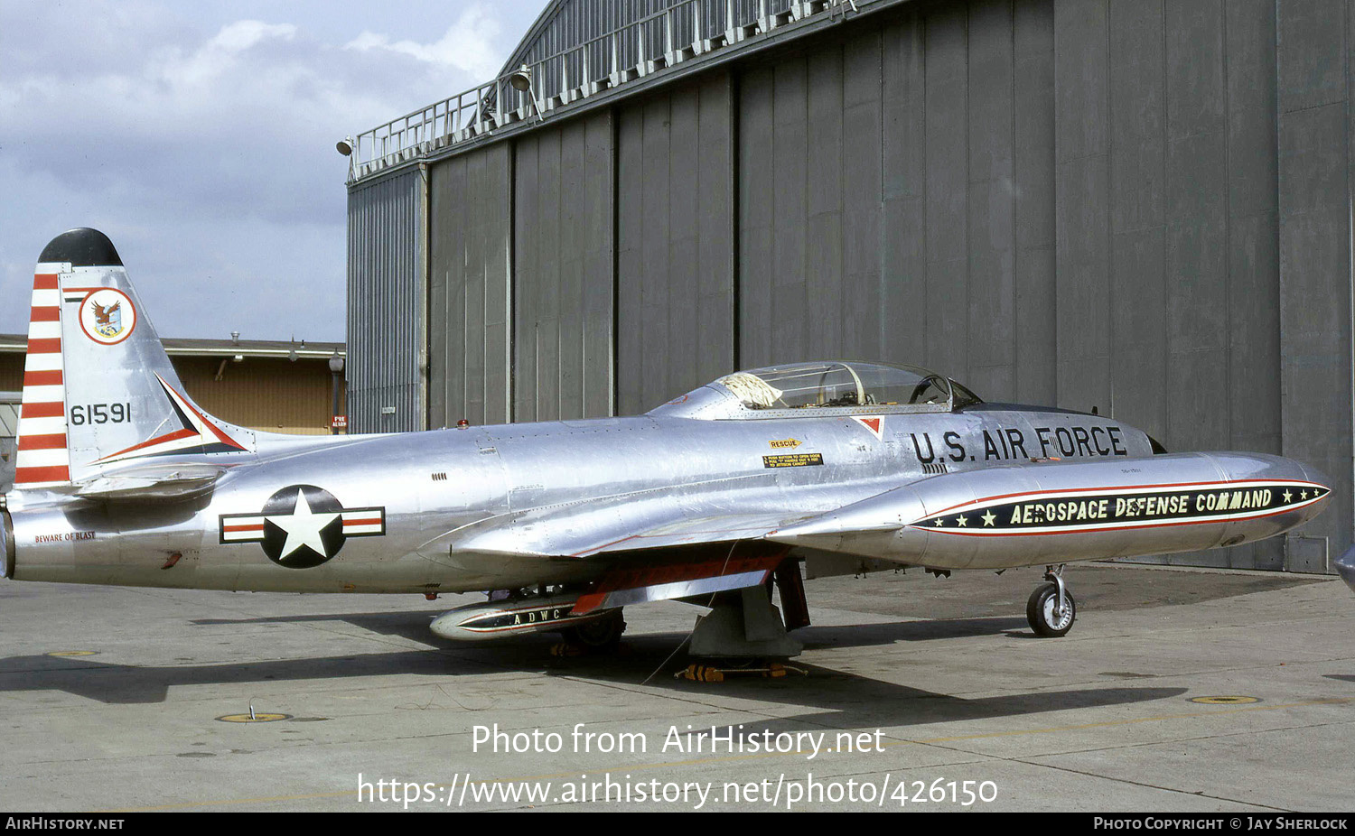 Aircraft Photo of 56-1591 / 61591 | Lockheed T-33A | USA - Air Force | AirHistory.net #426150