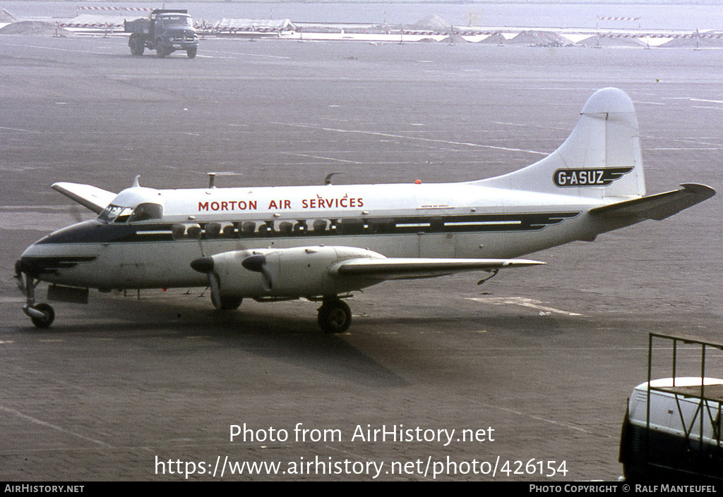 Aircraft Photo of G-ASUZ | De Havilland D.H. 114 Heron 2D | Morton Air Services | AirHistory.net #426154