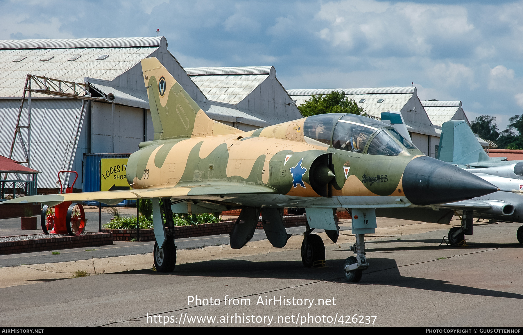 Aircraft Photo of 818 | Dassault Mirage IIIBZ | South Africa - Air Force | AirHistory.net #426237