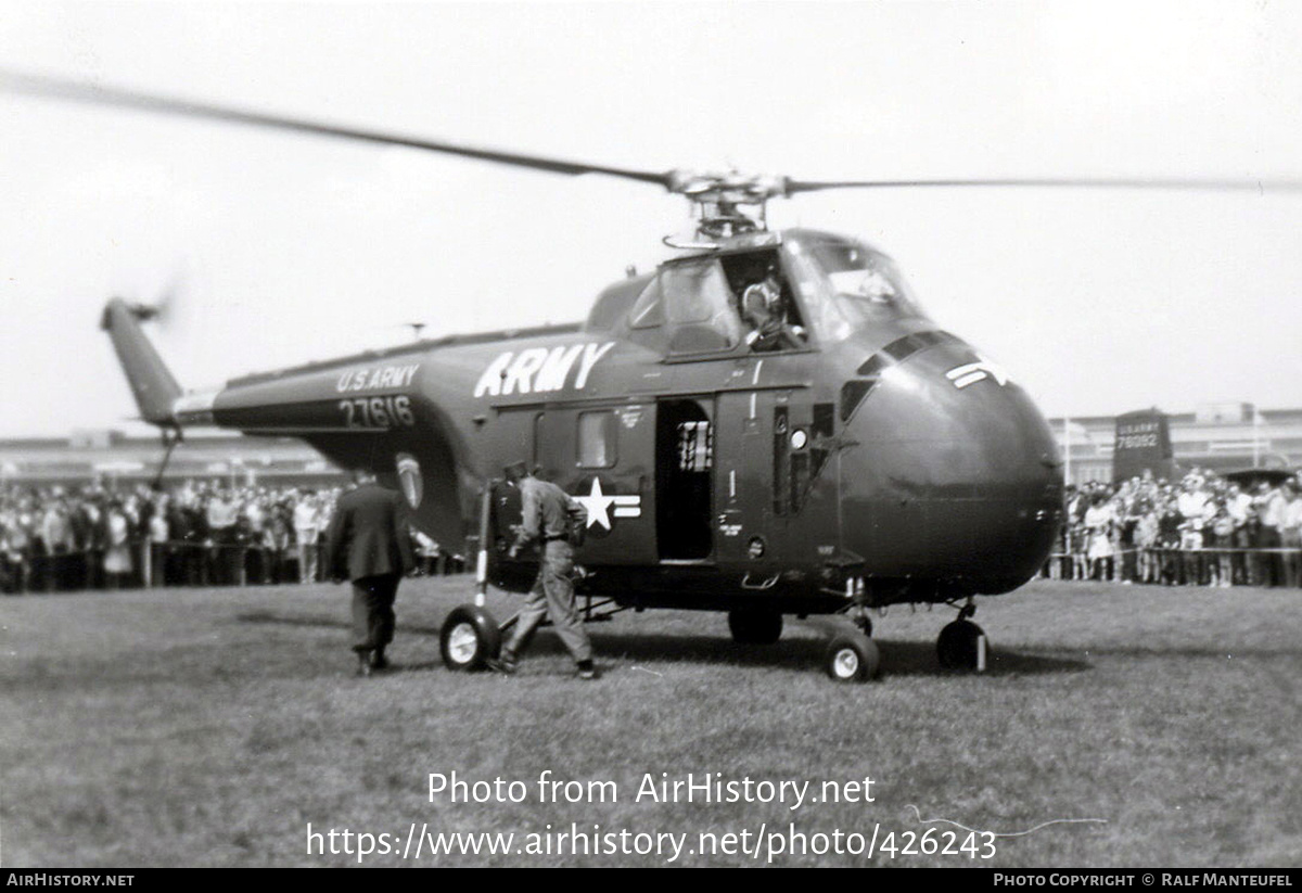 Aircraft Photo of 52-7616 / 27616 | Sikorsky H-19D Chickasaw (S-55D) | USA - Army | AirHistory.net #426243