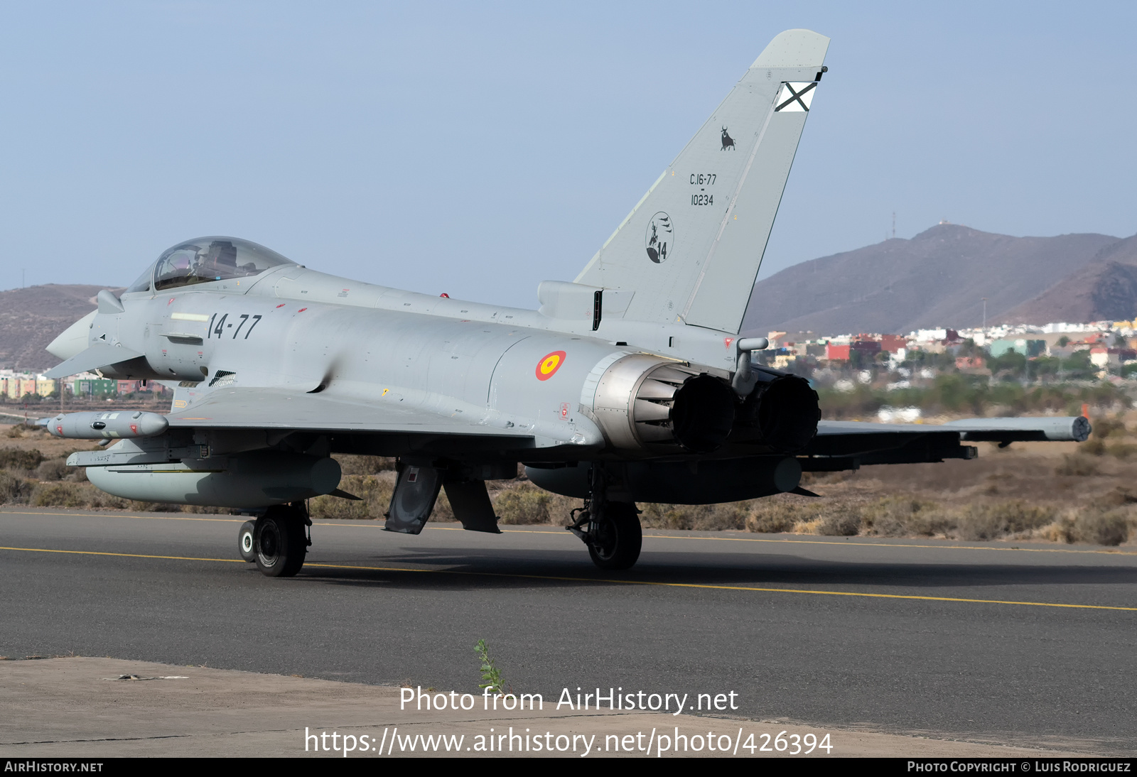 Aircraft Photo of C.16-77 | Eurofighter EF-2000 Typhoon T3 | Spain - Air Force | AirHistory.net #426394