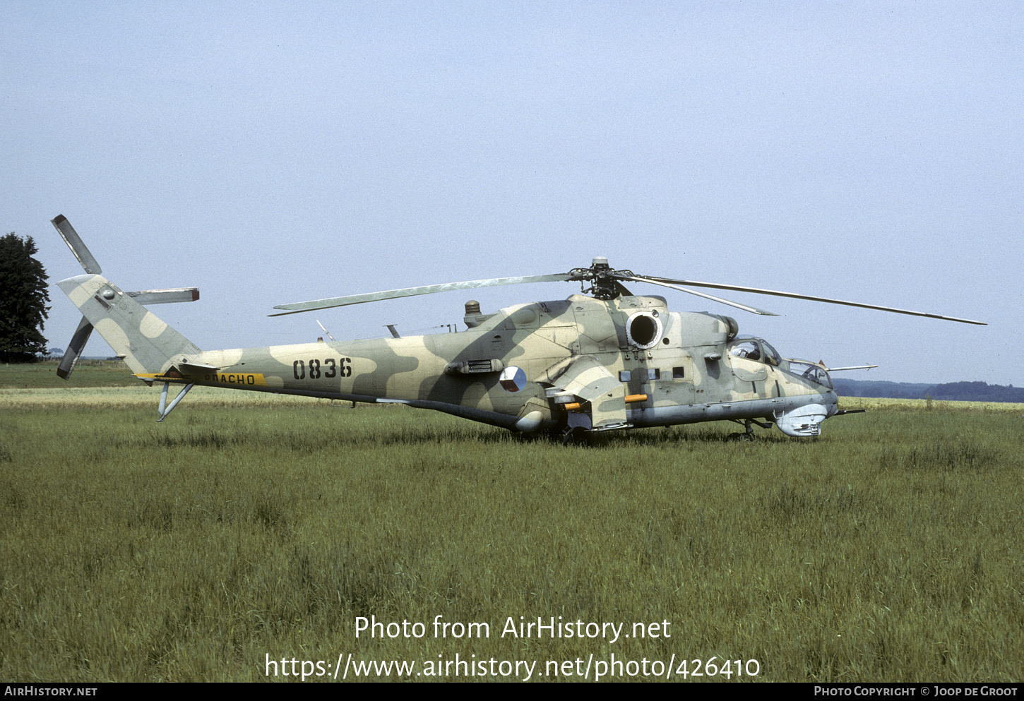 Aircraft Photo of 0836 | Mil Mi-24V | Czechia - Air Force | AirHistory.net #426410