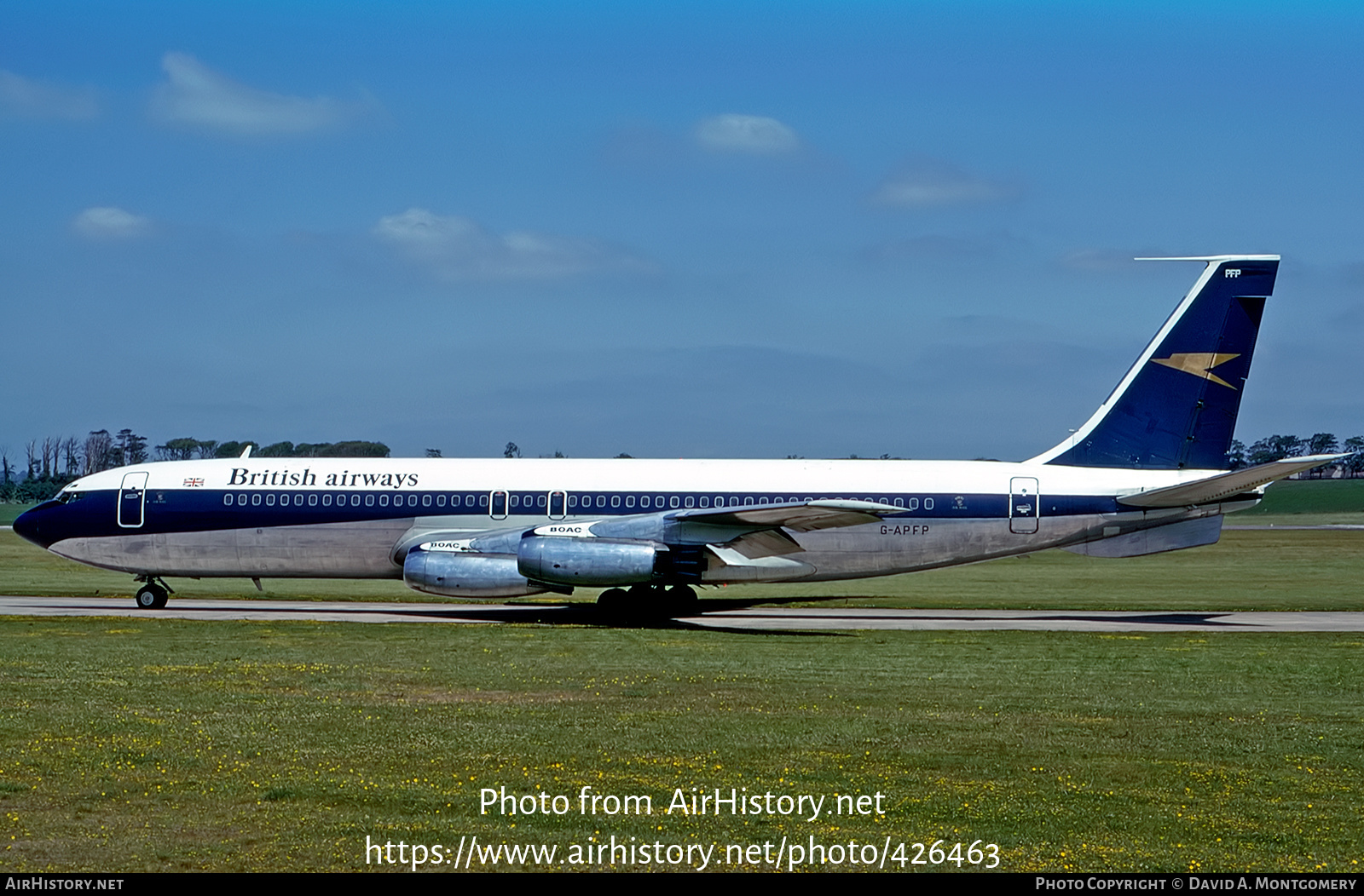 Aircraft Photo of G-APFP | Boeing 707-436 | British Airways | AirHistory.net #426463