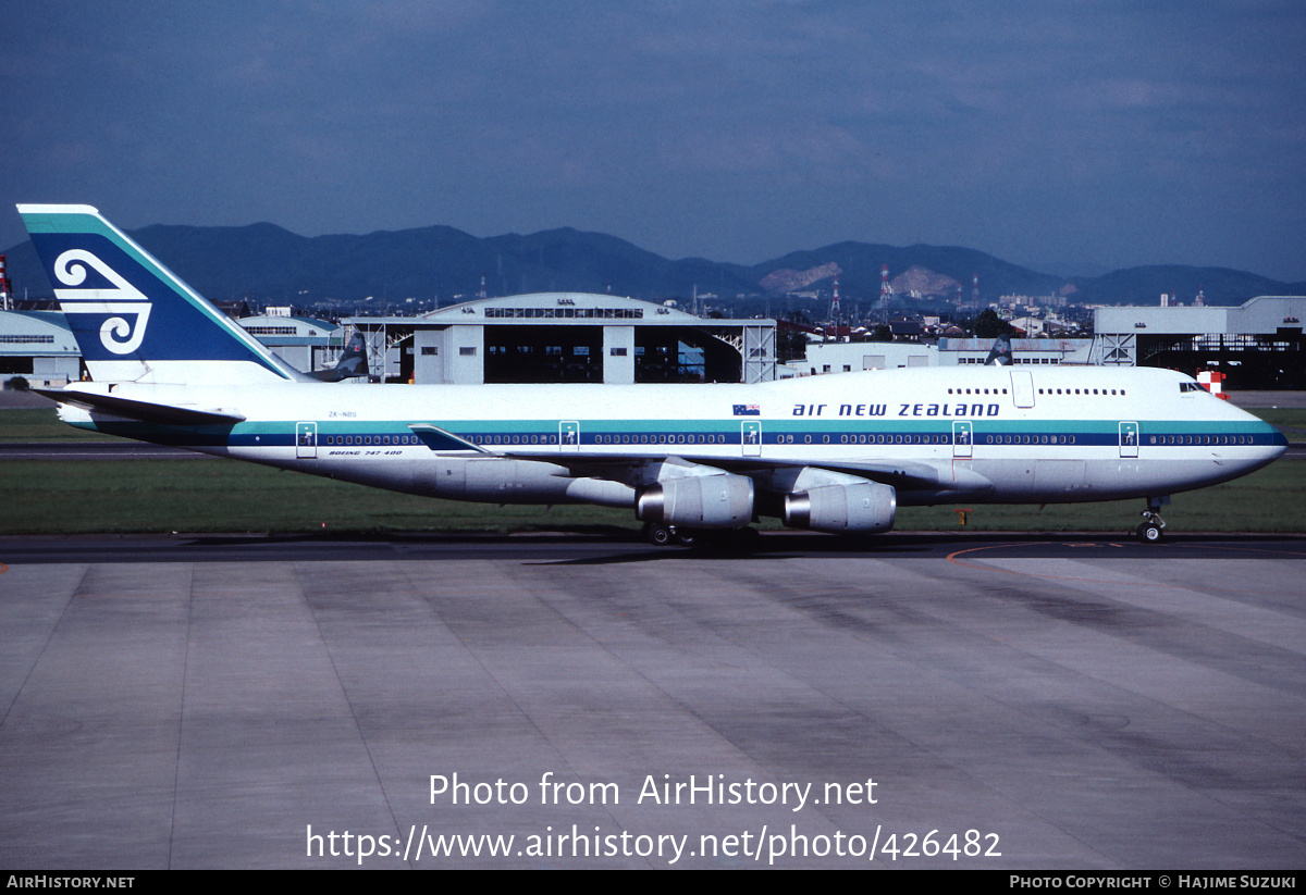 Aircraft Photo of ZK-NBS | Boeing 747-419 | Air New Zealand | AirHistory.net #426482