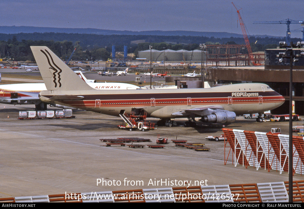 Aircraft Photo of N604PE | Boeing 747-243B | PeoplExpress | AirHistory.net #426527