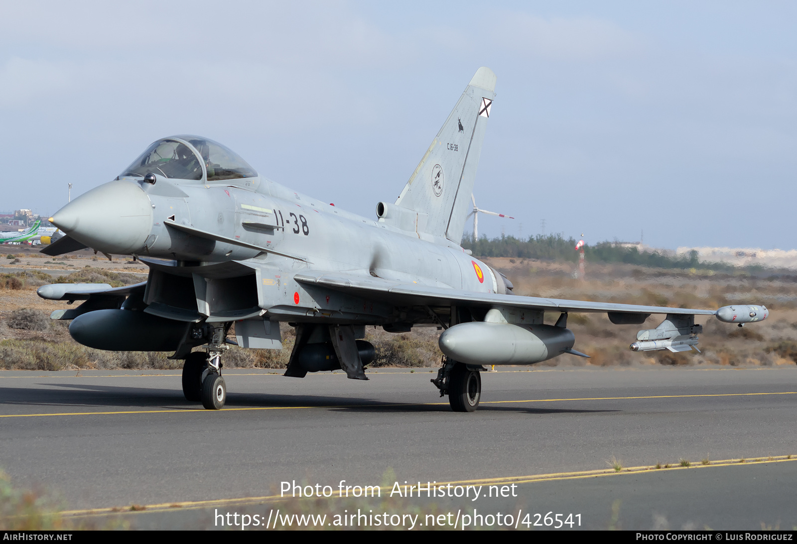 Aircraft Photo of C.16-38 | Eurofighter EF-2000 Typhoon | Spain - Air Force | AirHistory.net #426541