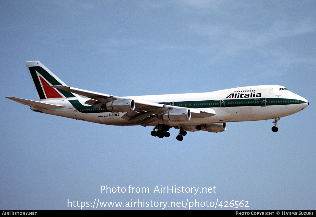 Aircraft Photo of I-DEMT | Boeing 747-243BM | Alitalia | AirHistory.net #426562