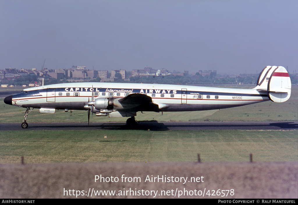 Aircraft Photo of N9720C | Lockheed L-1049G Super Constellation | Capitol International Airways | AirHistory.net #426578